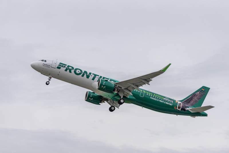 Frontier Airlines presenta el primer A321neo con motores GTF ©Pratt & Whitney