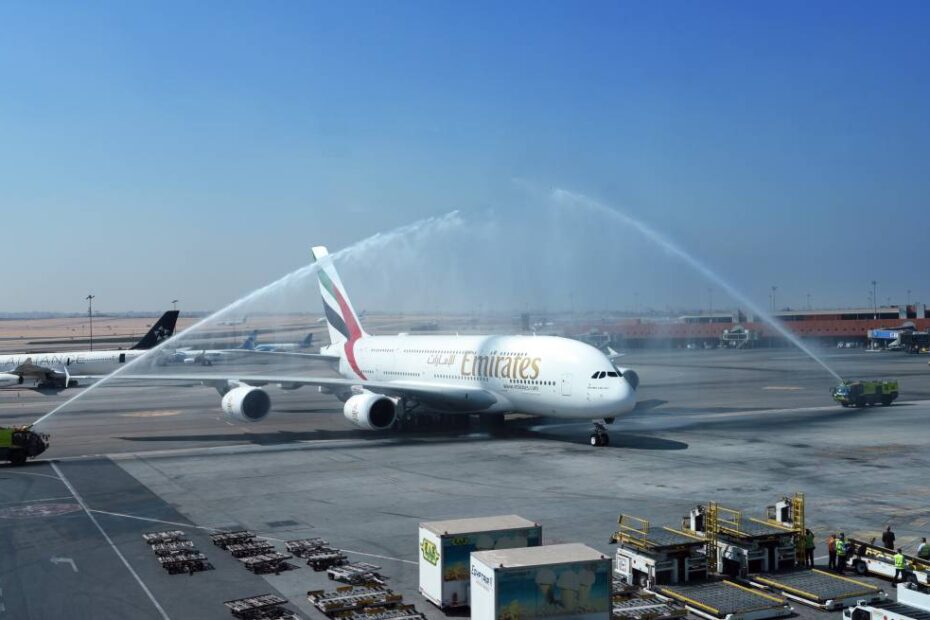 El A380 de Emirates aterrizó en El Cairo por primera vez en 2019 ©Emirates