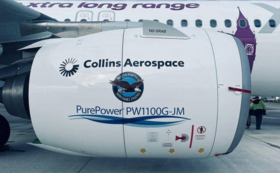 Volando alto en el nuevo A321XLR Imagen: Página web de Collins Aerospace