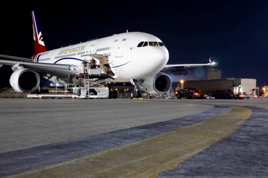 Un Voyager de la RAF ha estado apoyando las operaciones de seguridad aérea en la Copa Mundial de la FIFA en Qatar durante las últimas semanas. ©RAF