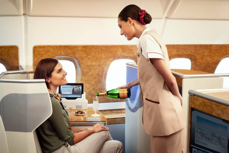 Producto: Champán-Veuve Clicquot Etiqueta Amarilla Business Class ©Emirates