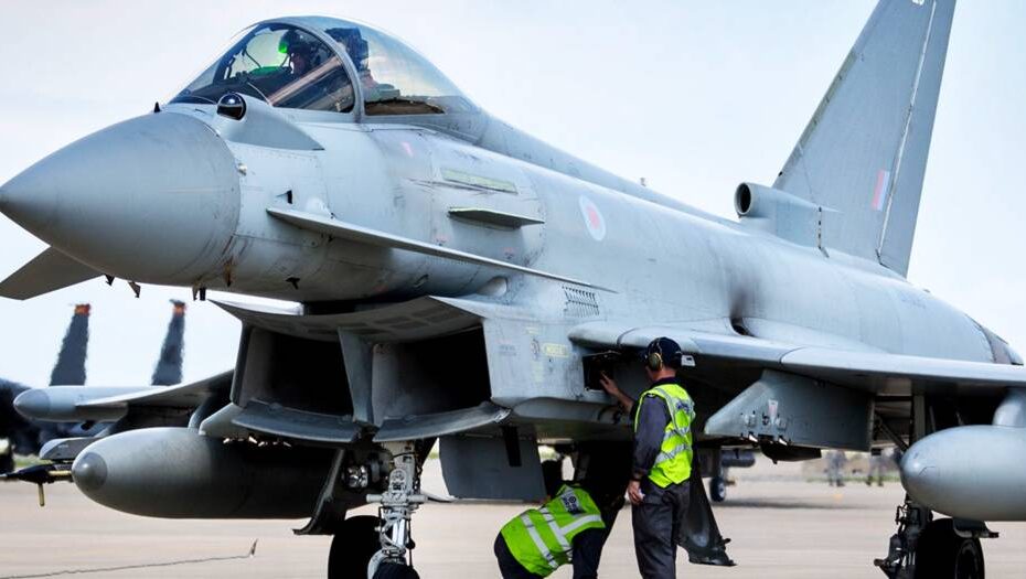 Combustible de aviación sostenible en aviones Typhoon y Hércules ©RAF