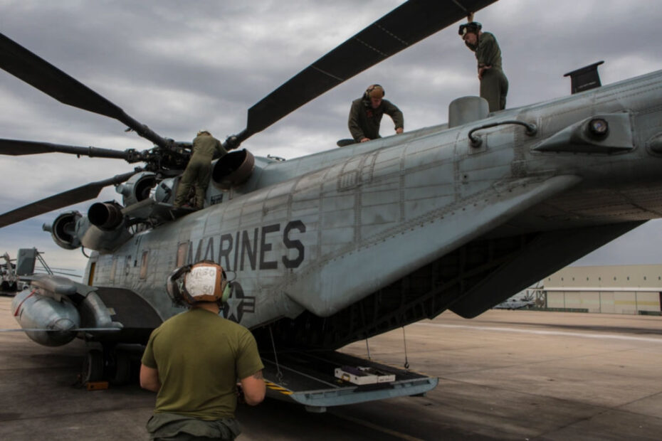 Imagen de archivo de un CH-53 del Cuerpo de Marines. Foto del Cuerpo de Marines de EE.UU. por el soldado de primera Servando Morales