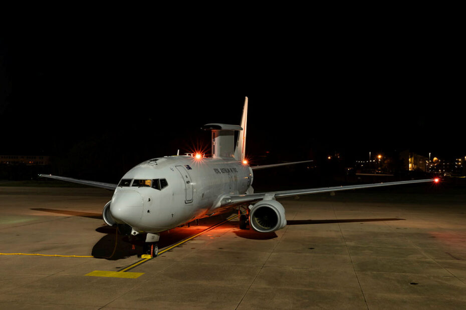 Un E-7A Wedgetail de la Real Fuerza Aérea Australiana desplegado en la Operación Kudu en Alemania. Fotógrafa: CPL Nicole Dorrett ©Defensa de Australia