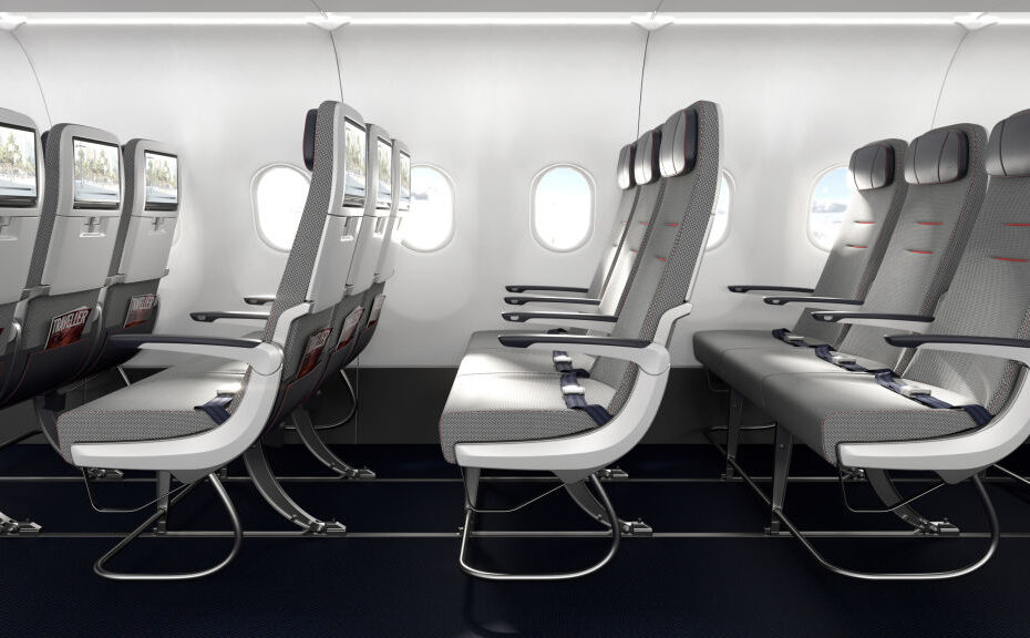 El avanzado diseño estructural, la ingeniería y el uso de materiales del asiento de cabina principal Helix™ mejoran la comodidad de los pasajeros, aumentan la capacidad de almacenamiento en el asiento y mejoran la fiabilidad del producto, todo ello con un peso inferior al de los asientos de cabina principal similares. ©RTX