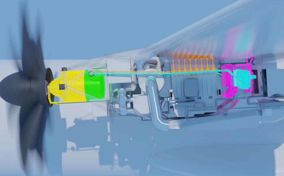 Lanzamiento de un nuevo demostrador tecnológico para acelerar la maduración de las tecnologías superconductoras destinadas a los sistemas de propulsión eléctrica de un futuro avión propulsado por hidrógeno. ©Airbus