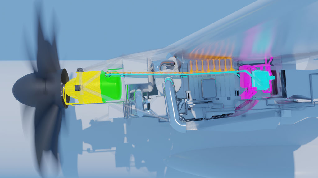 Lanzamiento de un nuevo demostrador tecnológico para acelerar la maduración de las tecnologías superconductoras destinadas a los sistemas de propulsión eléctrica de un futuro avión propulsado por hidrógeno. ©Airbus