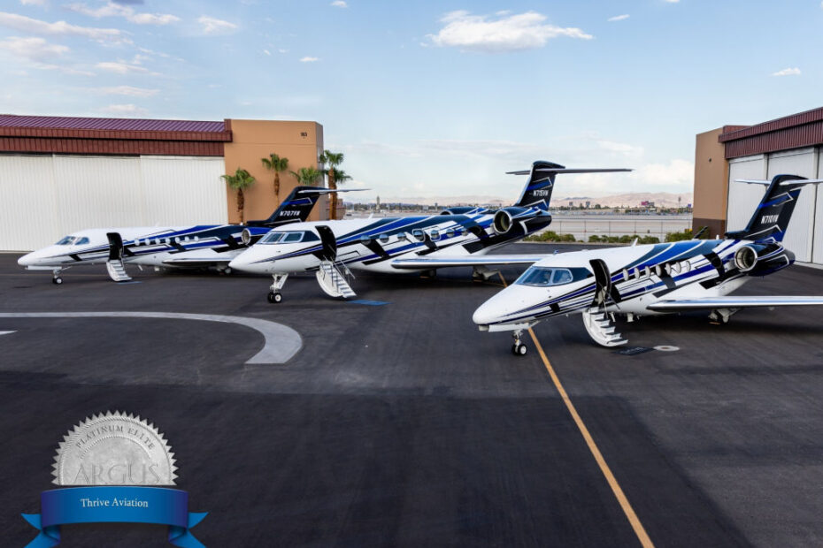 Thrive Aviation es ahora uno de los 15 operadores mundiales que han obtenido la prestigiosa calificación de seguridad ARGUS Platinum Elite. ©Thrive Aviation