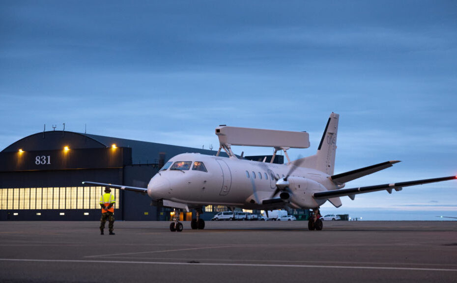 Basamento del ASC 890 en la base aérea de Keflavik, Islandia.. Foto: Filip Djärv/Försvarsmakten