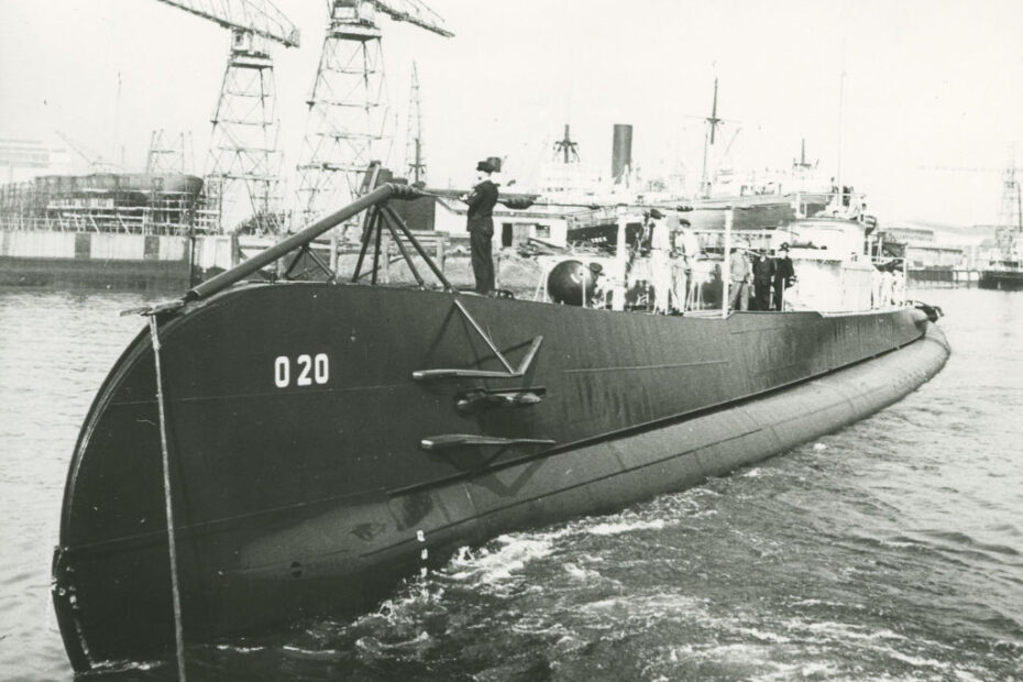 El submarino Hr.Ms. O20 es botado en Wiltonhaven, Schiedam. ©Defensa de los Países Bajos