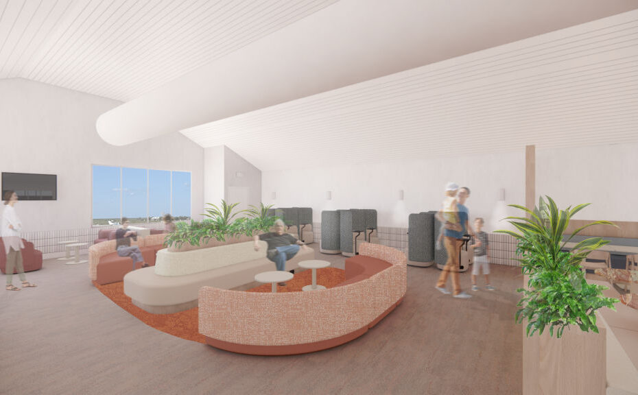 Nueva Sala VIP regional de Broome (Render) ©Qantas