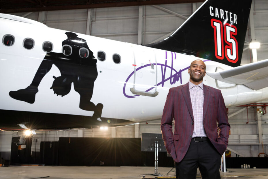 Air Canada ha presentado una imagen especial de Vince Carter en honor a su impacto en el baloncesto canadiense. (CNW Group/Air Canada)