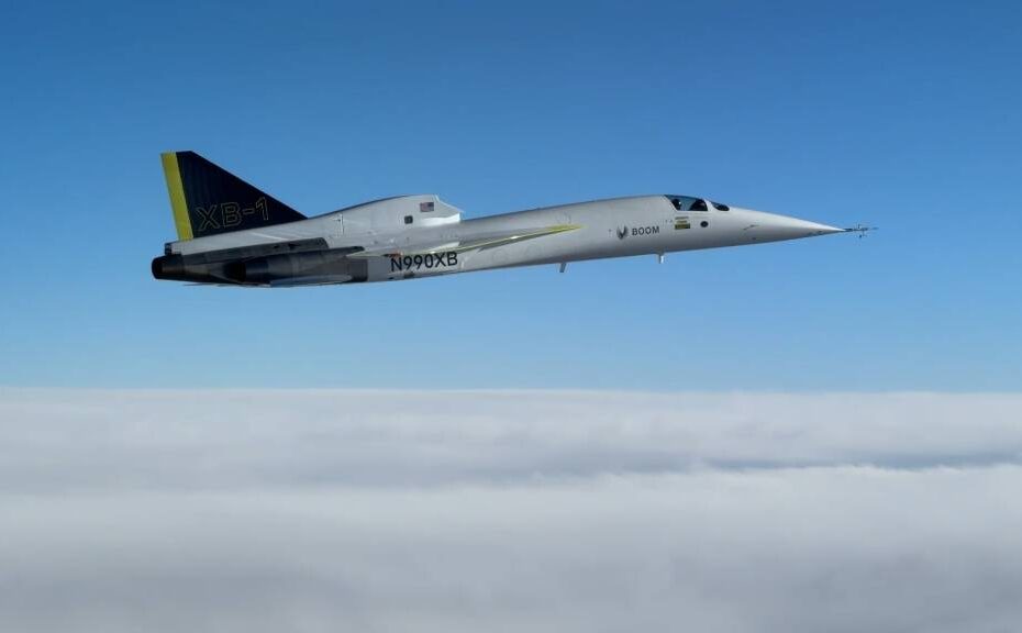 Boom Supersonic hace historia en la aviación al romper el XB-1 la barrera del sonido. El XB-1 es el primer avión supersónico civil fabricado en Estados Unidos. ©Boom Supersonic