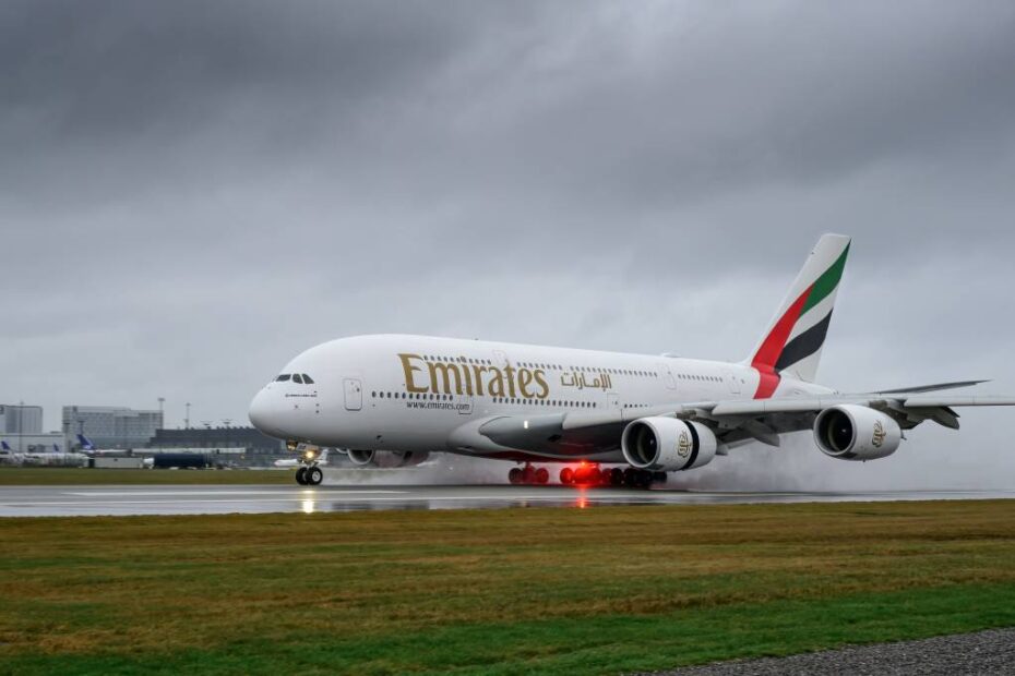 El Airbus A380 de Emirates, el avión de pasajeros más grande del mundo, ha aterrizado en Copenhague por primera vez desde marzo de 2020. ©Emirates