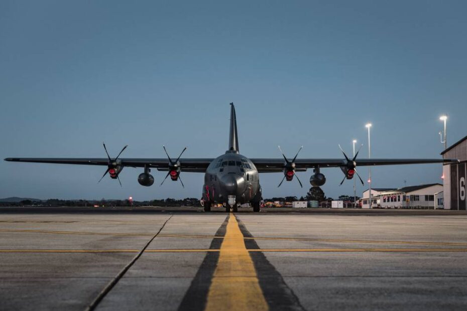 C-130J-30 de la Real Fuerza Aérea de Nueva Zelanda (RNZAF). Imagen facilitada por las Fuerzas de Defensa de Nueva Zelanda.