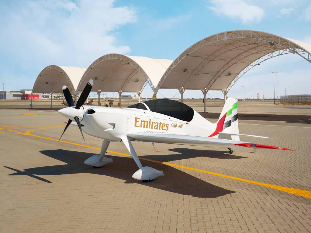 Los nuevos Gamebirds son los primeros aviones acrobáticos de la academia especialmente diseñados para la formación en prevención de vuelcos y recuperación. ©Emirates