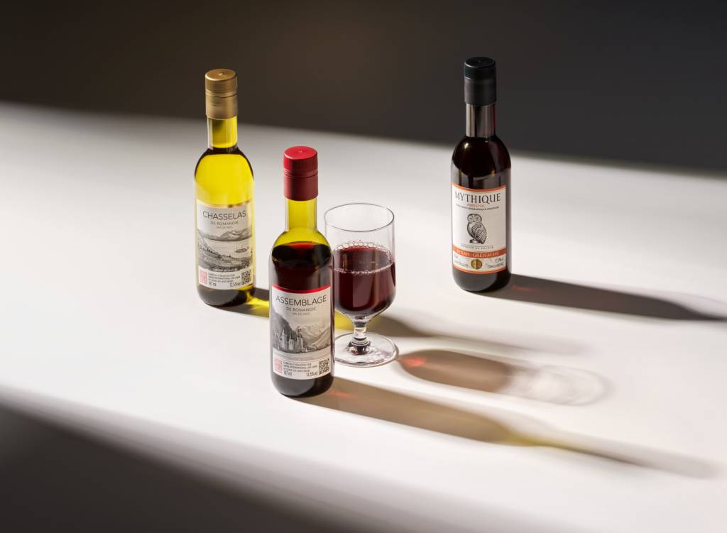 Vinos SWISS Premium Economy y SWISS Economy ©SWISS