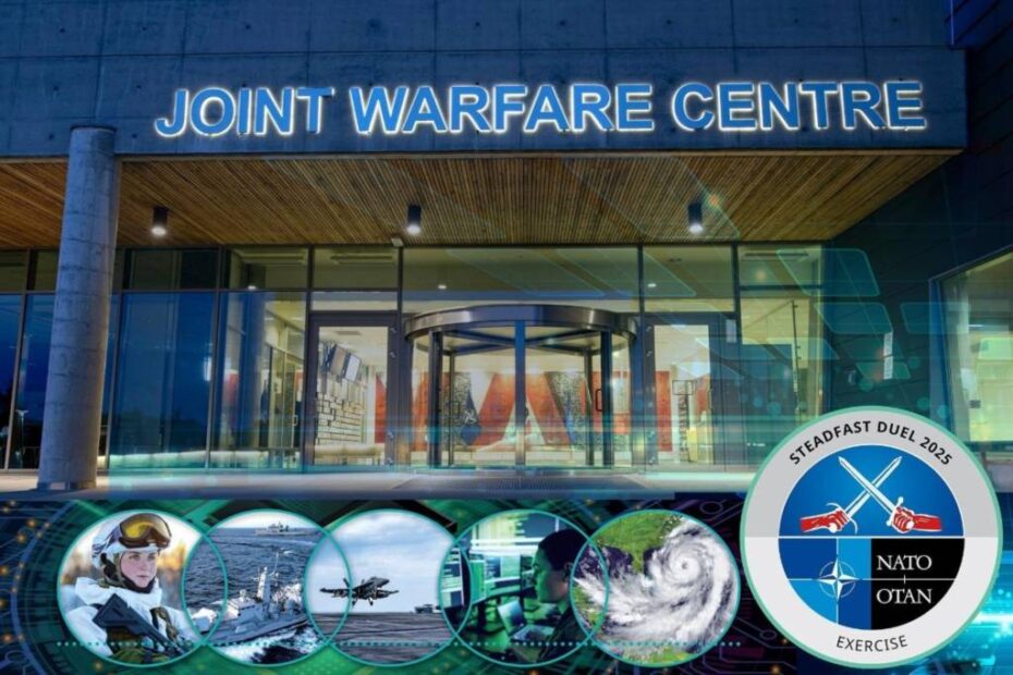 Steadfast Duel 2025 es el mayor ejercicio asistido por computadora de la OTAN de este año. Es la primera vez que los tres Comandos de Fuerzas Conjuntas —Brunssum, Nápoles y Norfolk— entrenan juntos dentro de un marco coordinado, con el apoyo de los comandos de componentes del teatro de operaciones, incluido el AIRCOM. Foto cortesía del JWC.