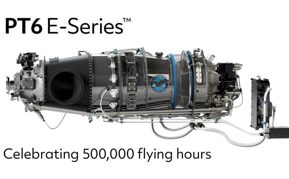 La familia de motores PT6 E-Series™ ha superado las 500 000 horas de vuelo. ©RTX
