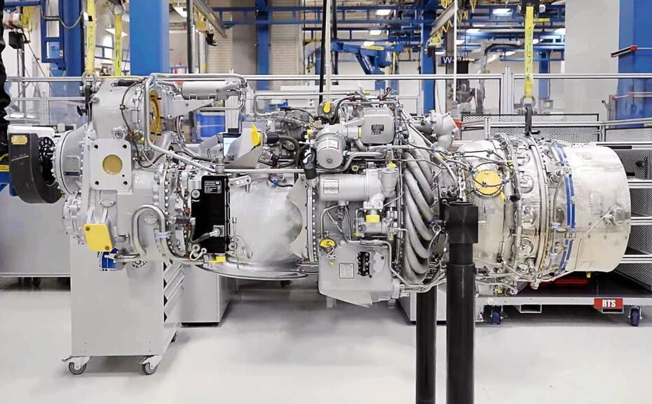 El primer motor PW127XT-S de Pratt & Whitney Canada desarrollado para el avión de pruebas D328eco de Deutsche Aircraft, el TAC1. imagen RTX