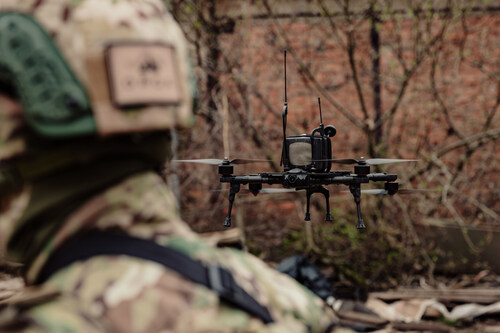 Orqa MRM2-10F en vuelo. (PRNewsfoto/Orqa FPV)