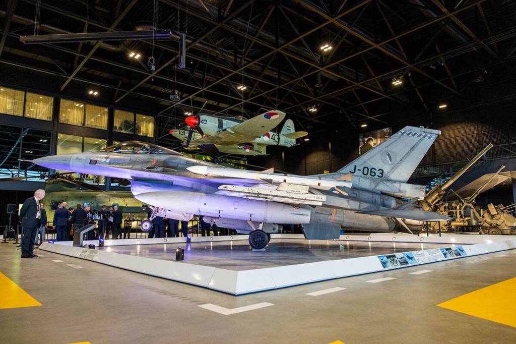 F-16 MiG-killer (J-063) en el Museo Militar Nacional. Imagen: © Museo Militar Nacional