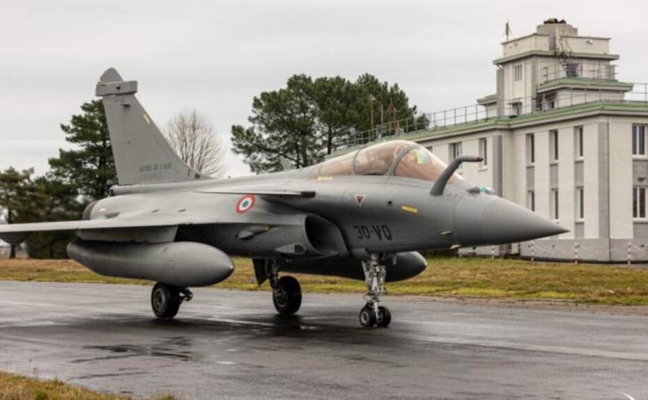 Un Rafale de la base aérea 118 en la base aérea 106. ©Armée de l’Air et de l'Espace