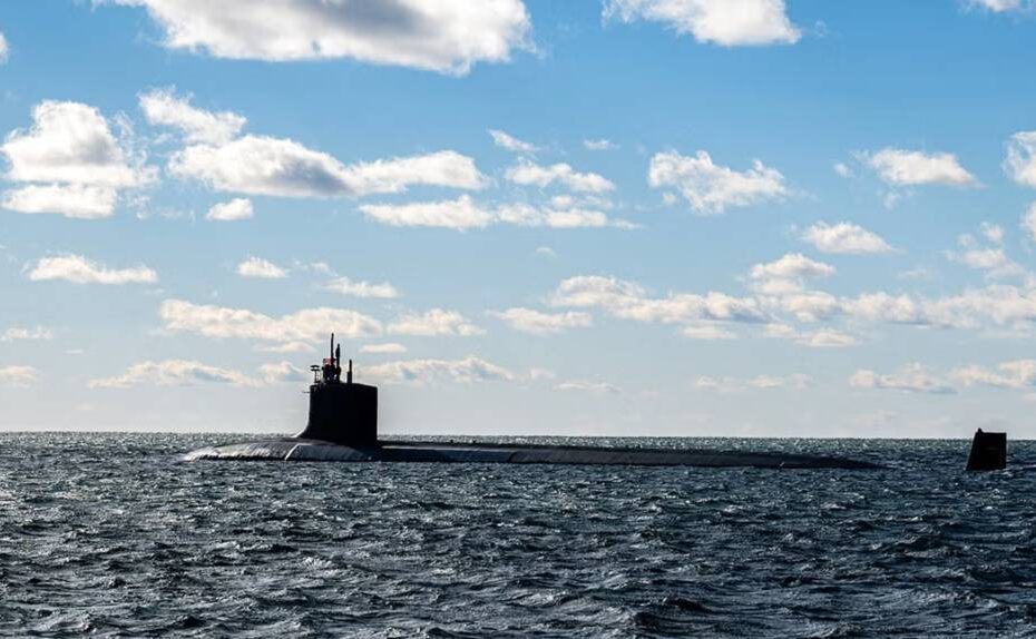 El submarino de ataque clase Virginia USS Texas (SSN 775) en marcha. Imagen: L3Harris Technologies