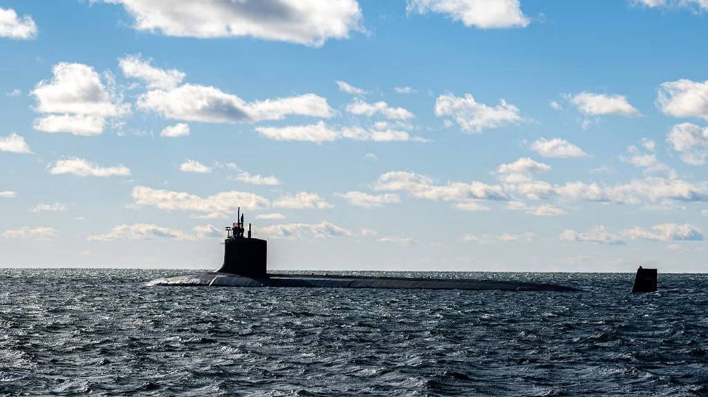 El submarino de ataque clase Virginia USS Texas (SSN 775) en marcha. Imagen: L3Harris Technologies