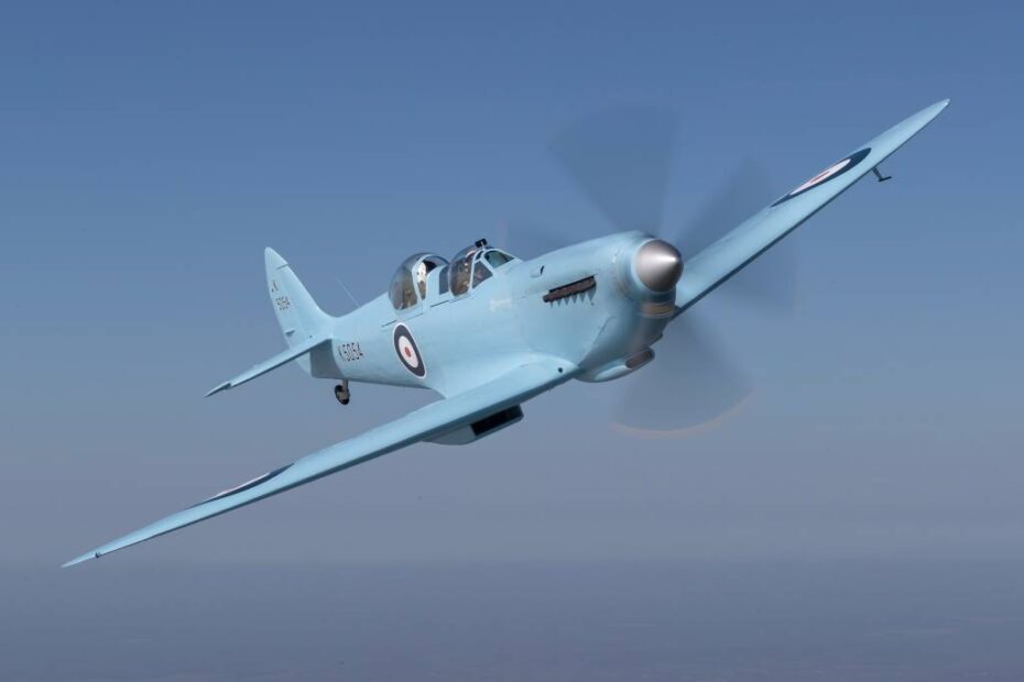 Spitfire «K5054» durante su traslado al aeropuerto de Southampton antes del lanzamiento del Spitefire90 (Foto: Darren Harbar)