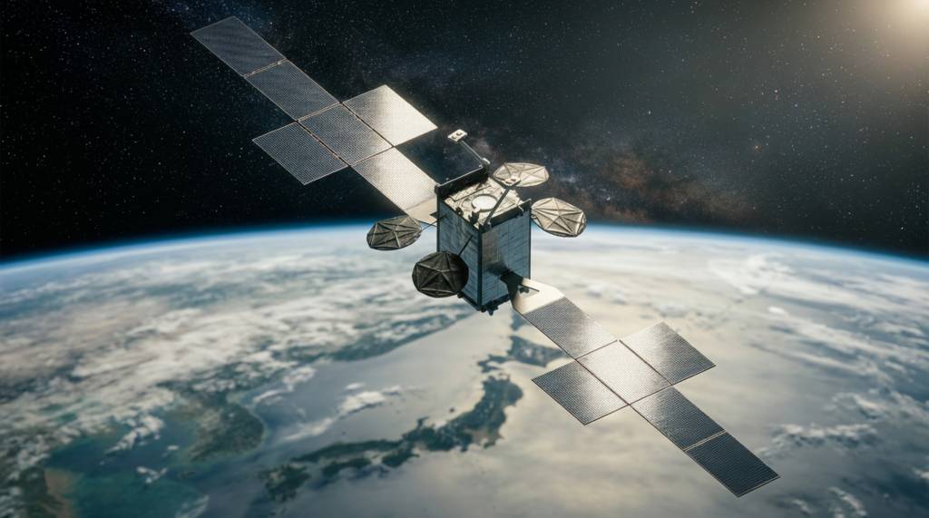 Lockheed Martin suministrará una carga útil de comunicaciones con sólidas capacidades antiinterferencias para el satélite de comunicaciones de defensa de última generación de Japón, en colaboración con Mitsubishi Electric. Crédito de la imagen: Mitsubishi Electric