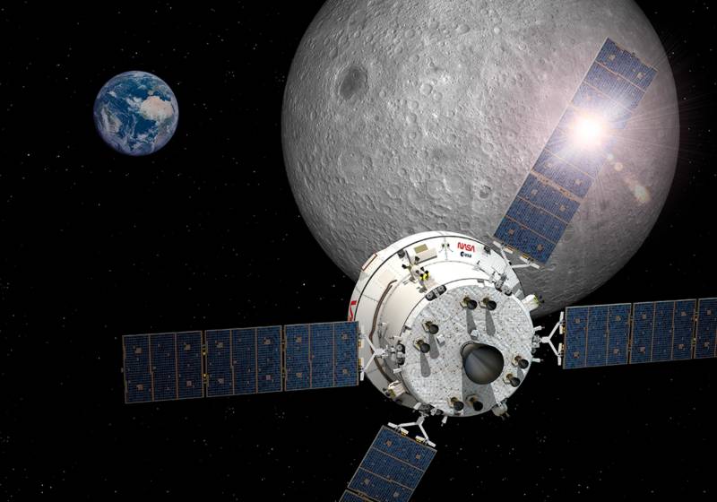 Artemis II a la Luna (créditos: ESA, D. Ducros)