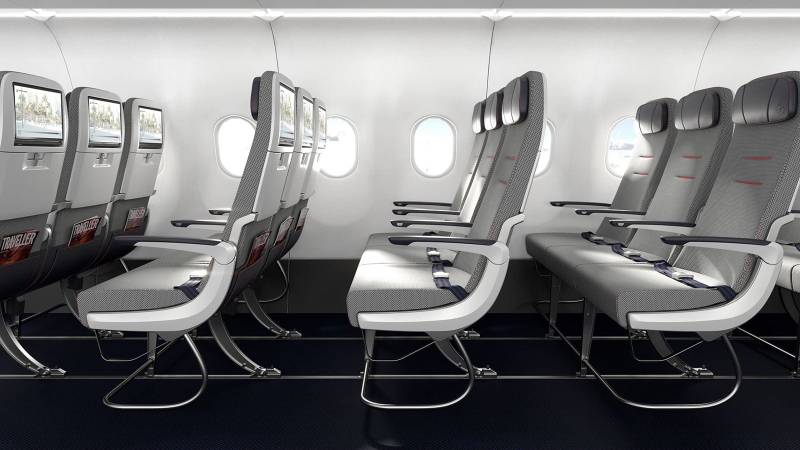 El asiento de cabina principal Helix de Collins Aerospace, que se estrena en tres aerolíneas con una flota de casi 200 aviones, incorpora un diseño pensado al detalle y servicios personalizables por el cliente para mejorar la comodidad, la eficiencia y la durabilidad en vuelos de larga distancia a bordo de aviones de pasillo único. ©