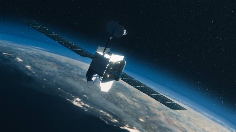 Representación artística de la nueva nave espacial de clase media de Boeing y Millennium Space Systems, la «Resolute», diseñada para ofrecer a clientes gubernamentales y comerciales una opción flexible para misiones con múltiples órbitas. (Imagen de Boeing)
