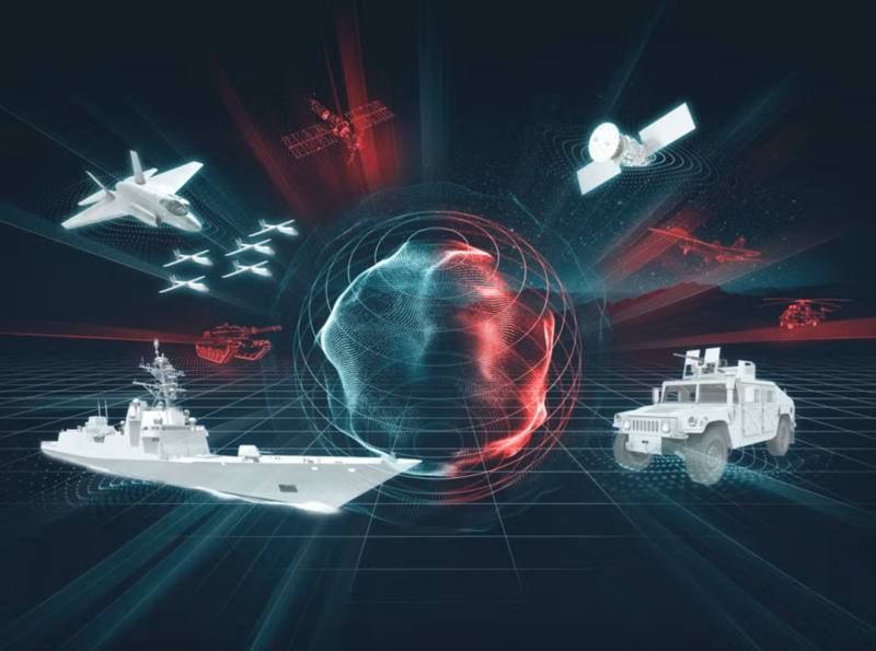 DiSCO reduce la incertidumbre en la «niebla de la guerra» de los entornos de amenazas modernos y permite responder más rápidamente a amenazas desconocidas al conectar el frente táctico con procesos avanzados de inteligencia artificial y aprendizaje automático, así como con sistemas de mando y control (C2) conectados a la nube en tiempo real. Imagen: L3Harris