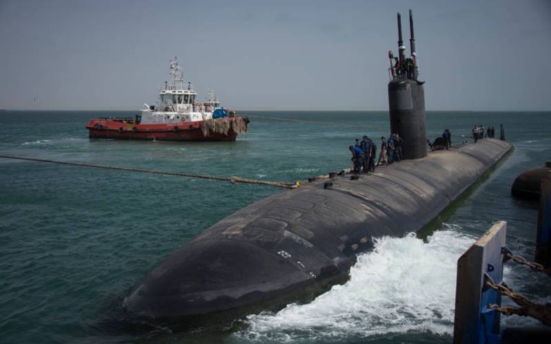 Submarino de ataque USS Boise (SSN 764). Foto de la Armada de los Estados Unidos tomada por el especialista en comunicación de masas de 2ª clase Daniel M. Young