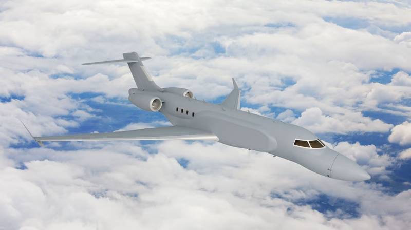 Representación artística de AERIS X, la solución de alerta temprana y control aerotransportada de última generación de L3Harris. Imagen: L3Harris