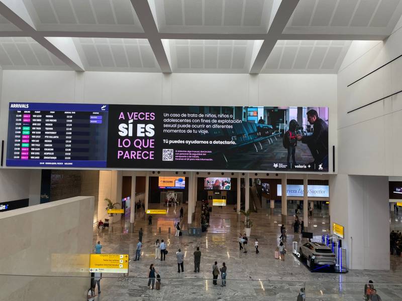 Campaña en Aeropuerto de Guadalajara. Imagen: GAP