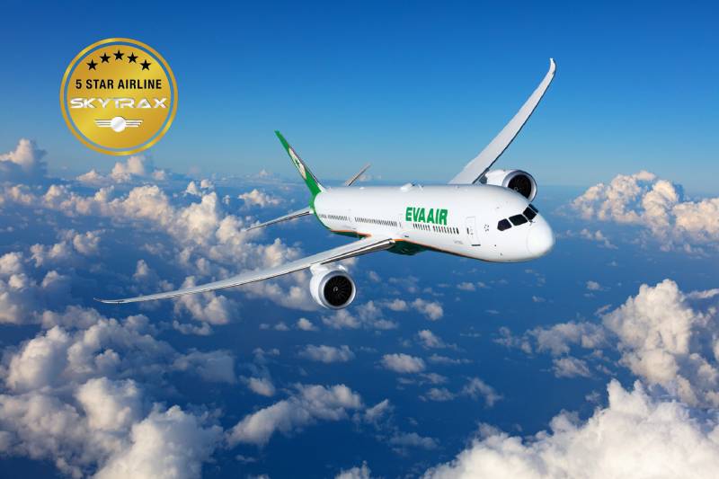 EVA Air ha obtenido la certificación SKYTRAX de aerolínea de 5 estrellas por undécimo año consecutivo, lo que reafirma su posición entre las mejores aerolíneas del mundo. ©EVA Air