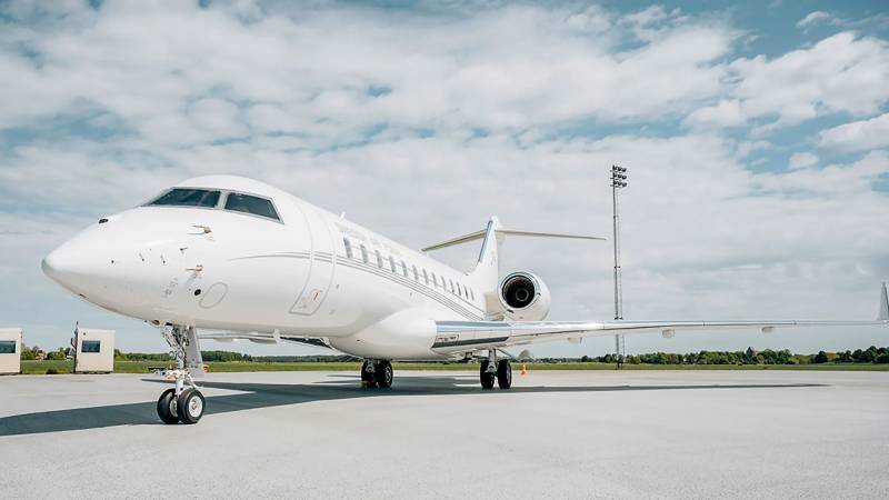 El nuevo avión presidencial, el TP 106, es un Bombardier Global 6500. Foto: Kristoffer Olofsson/Fuerzas Armadas de Suecia (Försvarsmakten)