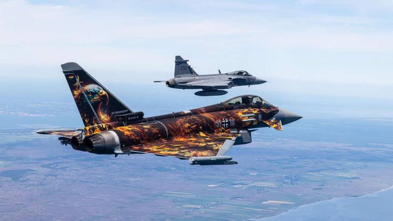 Las Fuerzas Aéreas de Alemania y Suecia realizaron un entrenamiento conjunto. Los pilotos y las aeronaves se enfrentaron en combates aéreos simulados sobre el sur de Suecia. ©Bundeswehr/Stefan Harnack