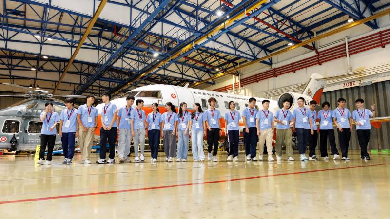 80 estudiantes de Hong Kong y China continental se embarcaron en un viaje inmersivo por el mundo de la aviación que los llevó por Hong Kong y Chengdu ©Cathay