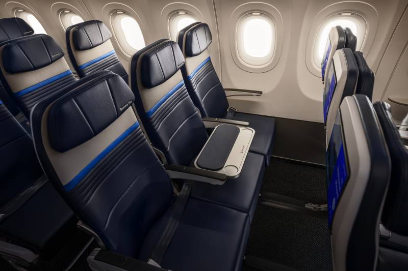 A321 XLR Economy Plus Interior ©United