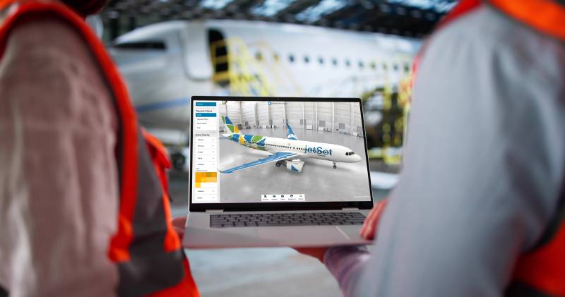 El configurador virtual de pintura para aeronaves PPG AEROVIEW™ es una herramienta digital diseñada para ayudar a los clientes de la aviación ejecutiva y general a explorar y personalizar los colores de pintura de las aeronaves con precisión y facilidad. ©PPG
