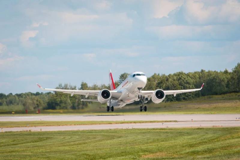 Primer vuelo del A220 de SWISS ©Airbus