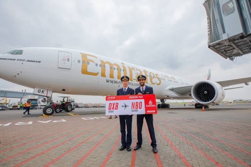 Con el lanzamiento del vuelo EK717, Emirates ofrece ahora 21 vuelos semanales en la ruta de Dubái-Nairobi ©Emirates