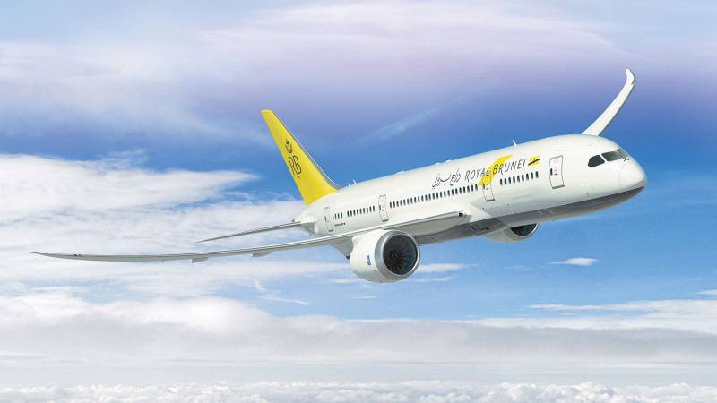 Collins Aerospace ha firmado contratos con Royal Brunei Airlines para proporcionar los servicios FlightSense™ y DispatchSM a su flota actual y futura de Boeing 787. Imagen: RTX