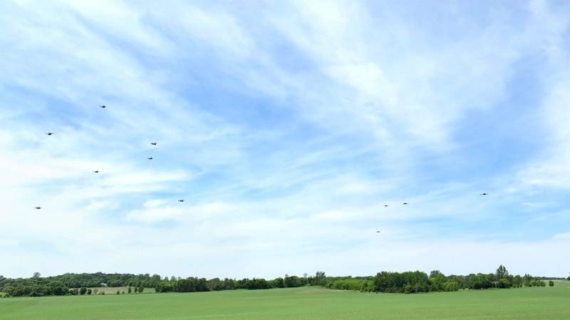 Enjambre de UAV realizando una misión colaborativa totalmente autónoma. Imagen: Lockheed Martin
