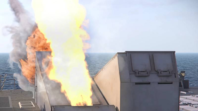 Representación de un lanzador de cubierta adaptable (ADL) de BAE Systems durante una secuencia de lanzamiento. Esta solución escalable brinda a la Armada de los Estados Unidos una flexibilidad fundamental en cuanto a la forma en que despliega y repone misiles en el campo de batalla. Imagen: BAE Systems